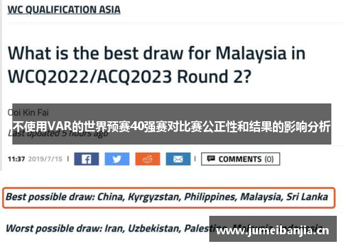 不使用VAR的世界预赛40强赛对比赛公正性和结果的影响分析